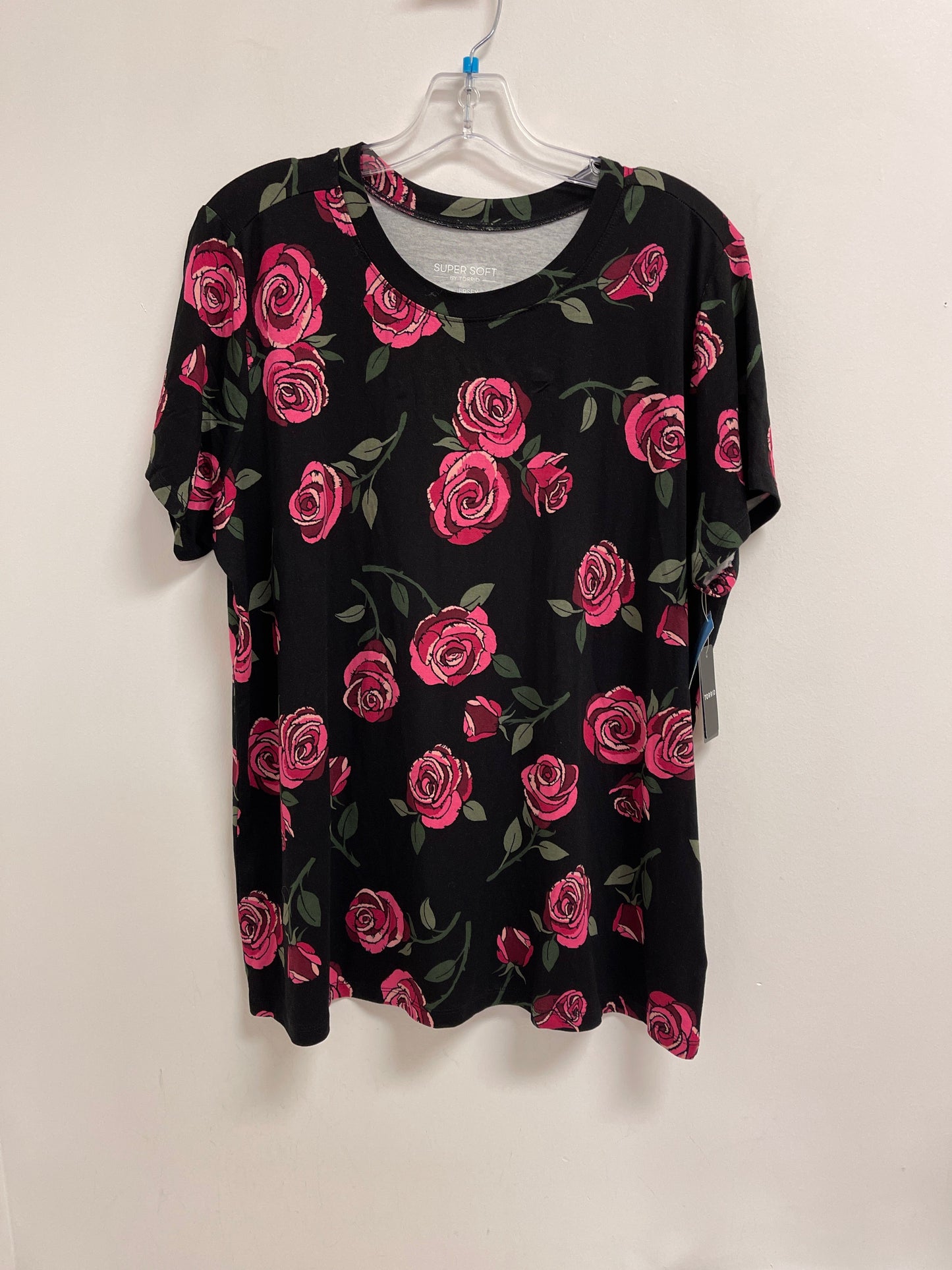 Top Short Sleeve By Torrid In Floral Print, Size: 1x