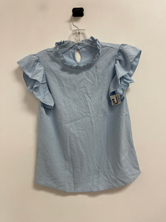 Top Short Sleeve By Shein In Blue, Size: Xs