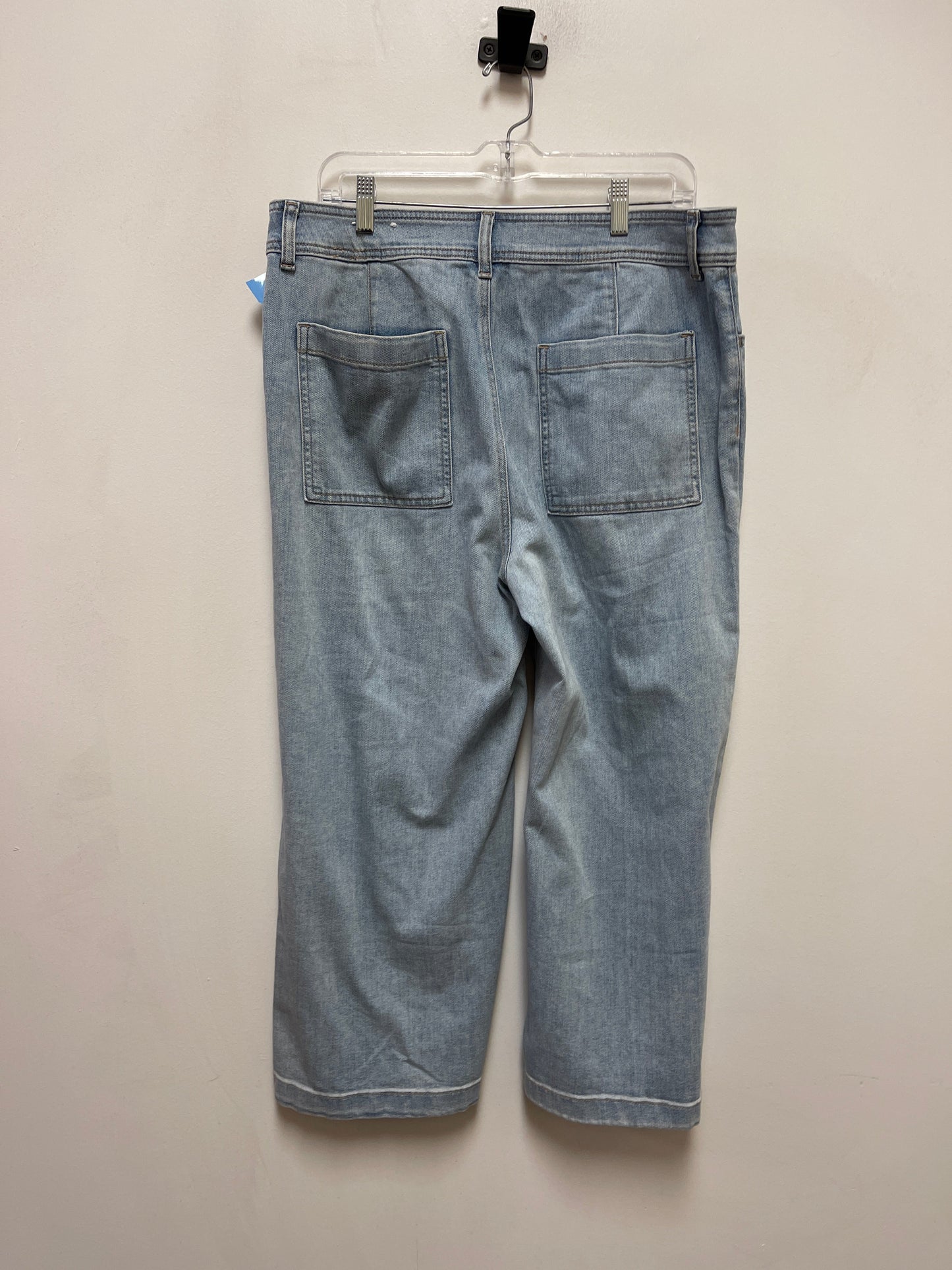 Jeans Straight By Chicos In Blue Denim, Size: 14