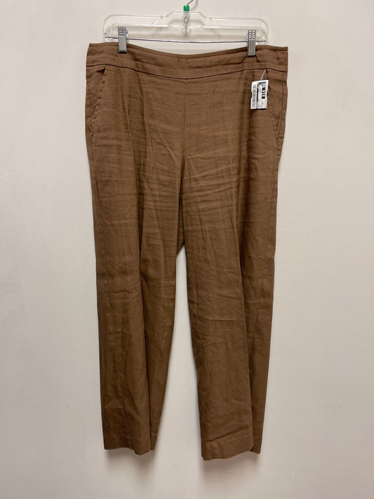 Pants Linen By Chicos In Brown, Size: 12p