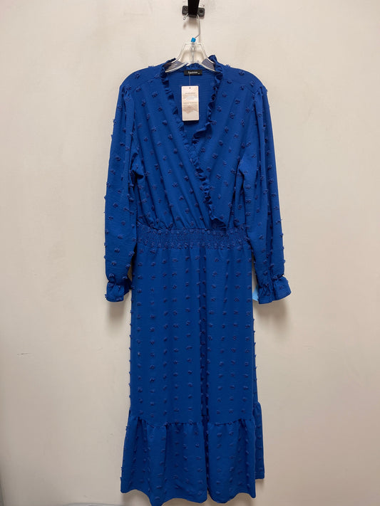 Dress Casual Maxi By Clothes Mentor In Blue, Size: Xl