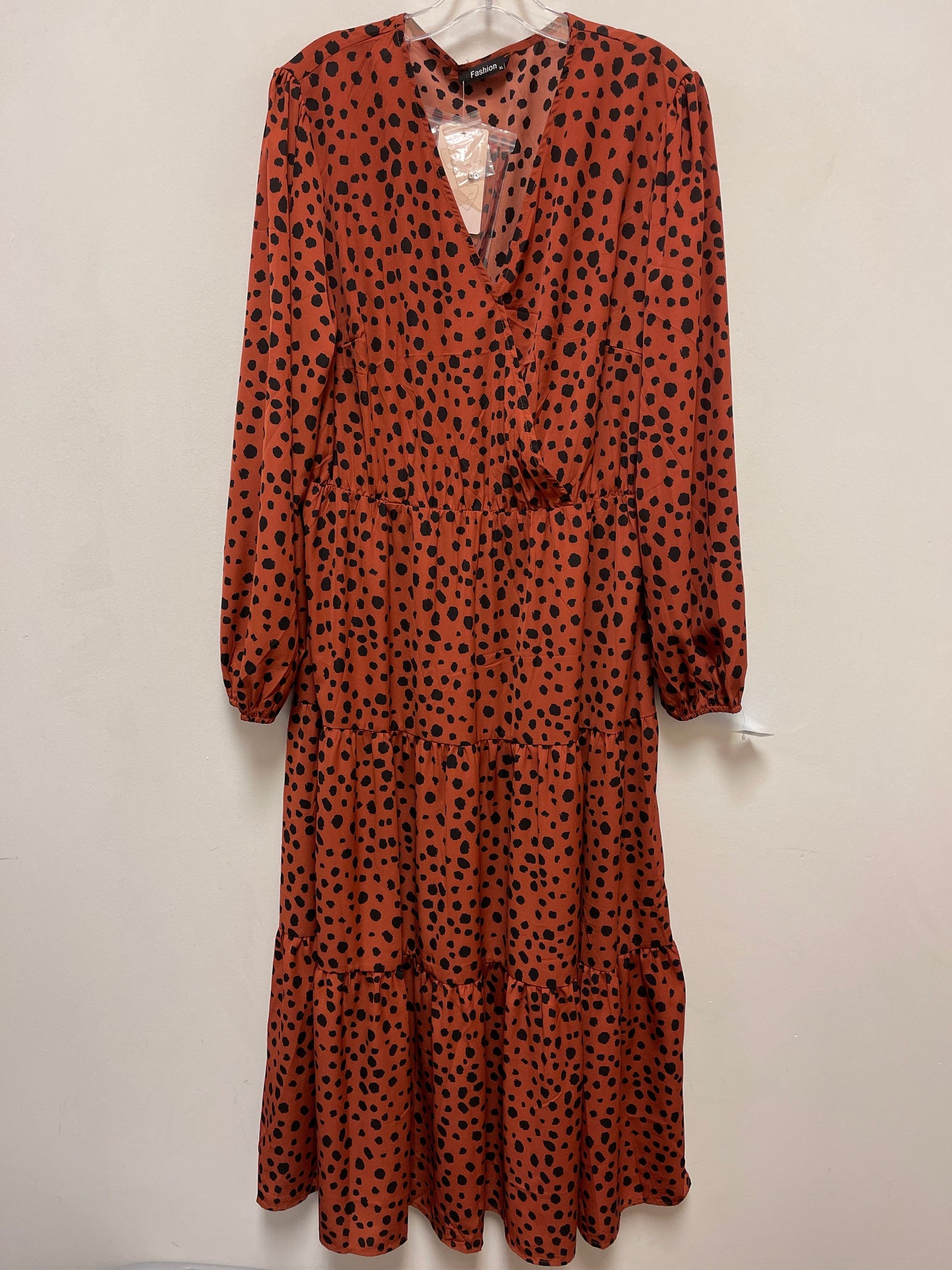 Dress Casual Maxi By Clothes Mentor In Animal Print, Size: Xl