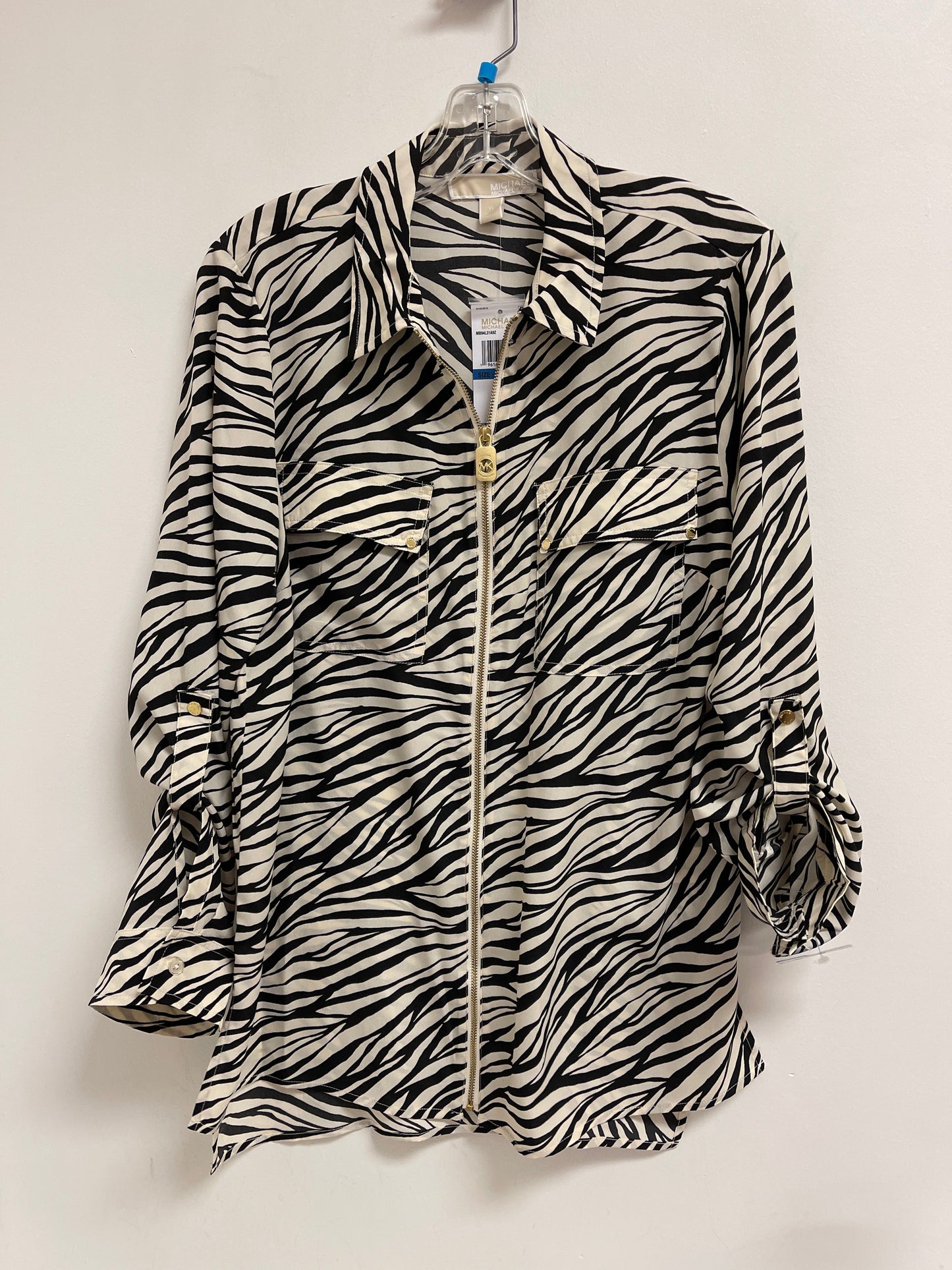 Jacket Moto By Michael By Michael Kors In Animal Print, Size: Xl