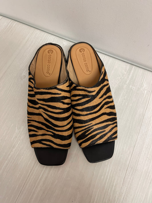 Sandals Heels Block By Corso Como In Animal Print, Size: 9