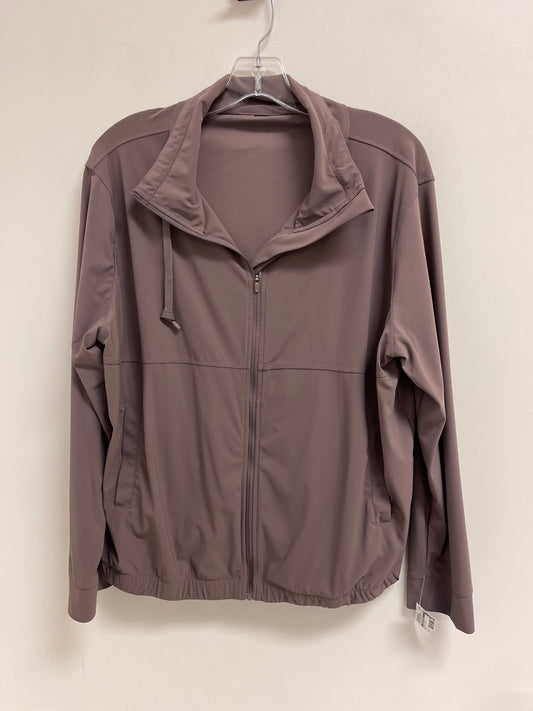 Athletic Jacket By Clothes Mentor In Mauve, Size: L