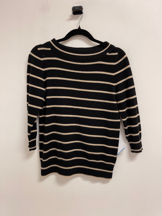 Sweater Cashmere By J. Crew In Black & Cream, Size: S