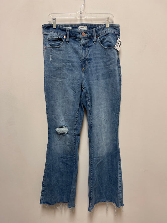 Jeans Boot Cut By Ava & Viv In Blue Denim, Size: 16