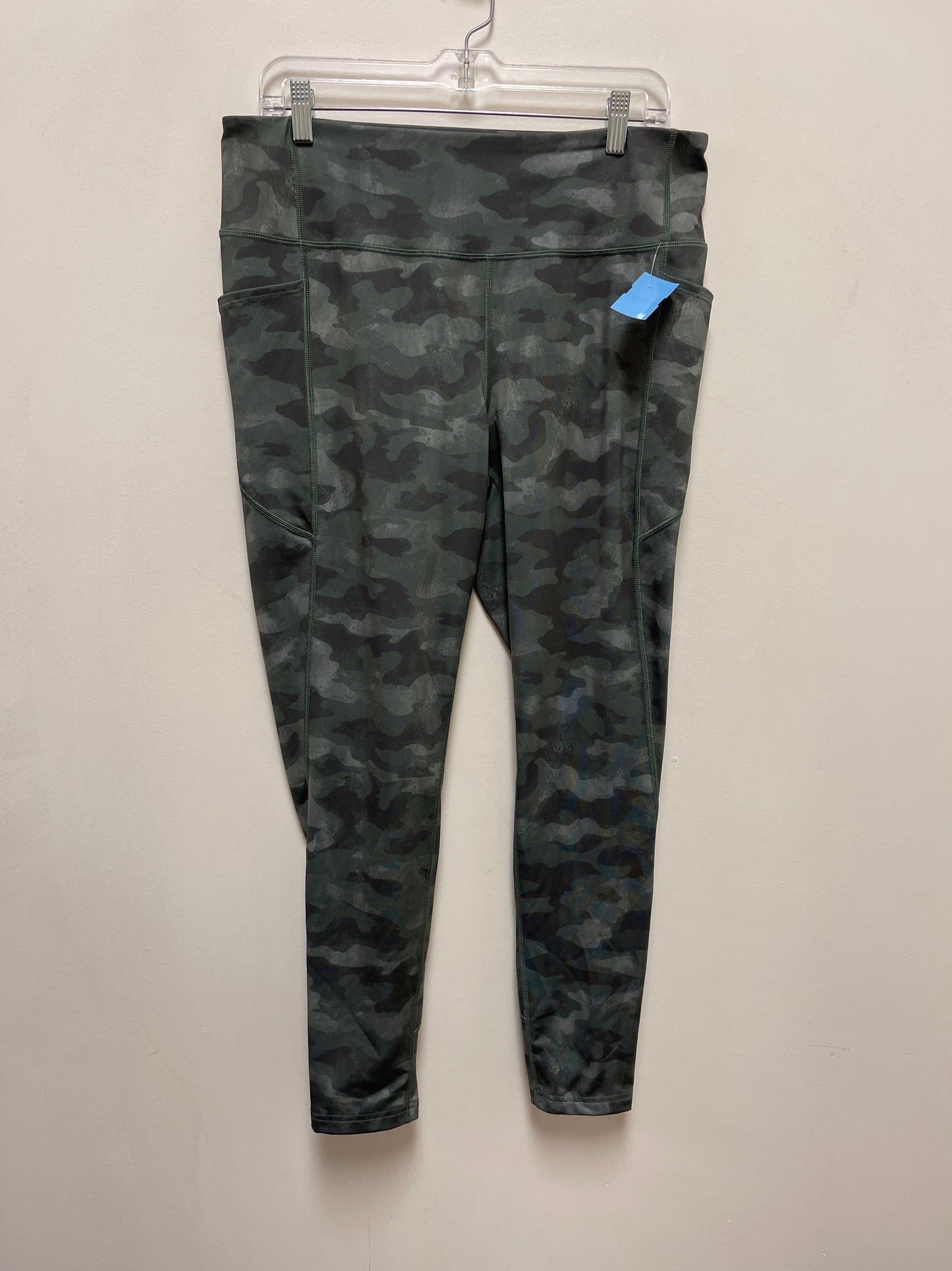 Athletic Leggings By Tek Gear In Camouflage Print, Size: 1x