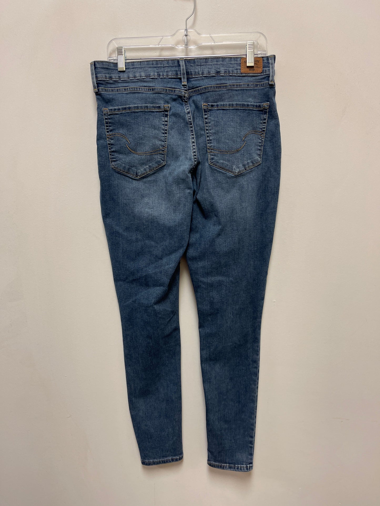 Jeans Skinny By Levis In Blue Denim, Size: 12