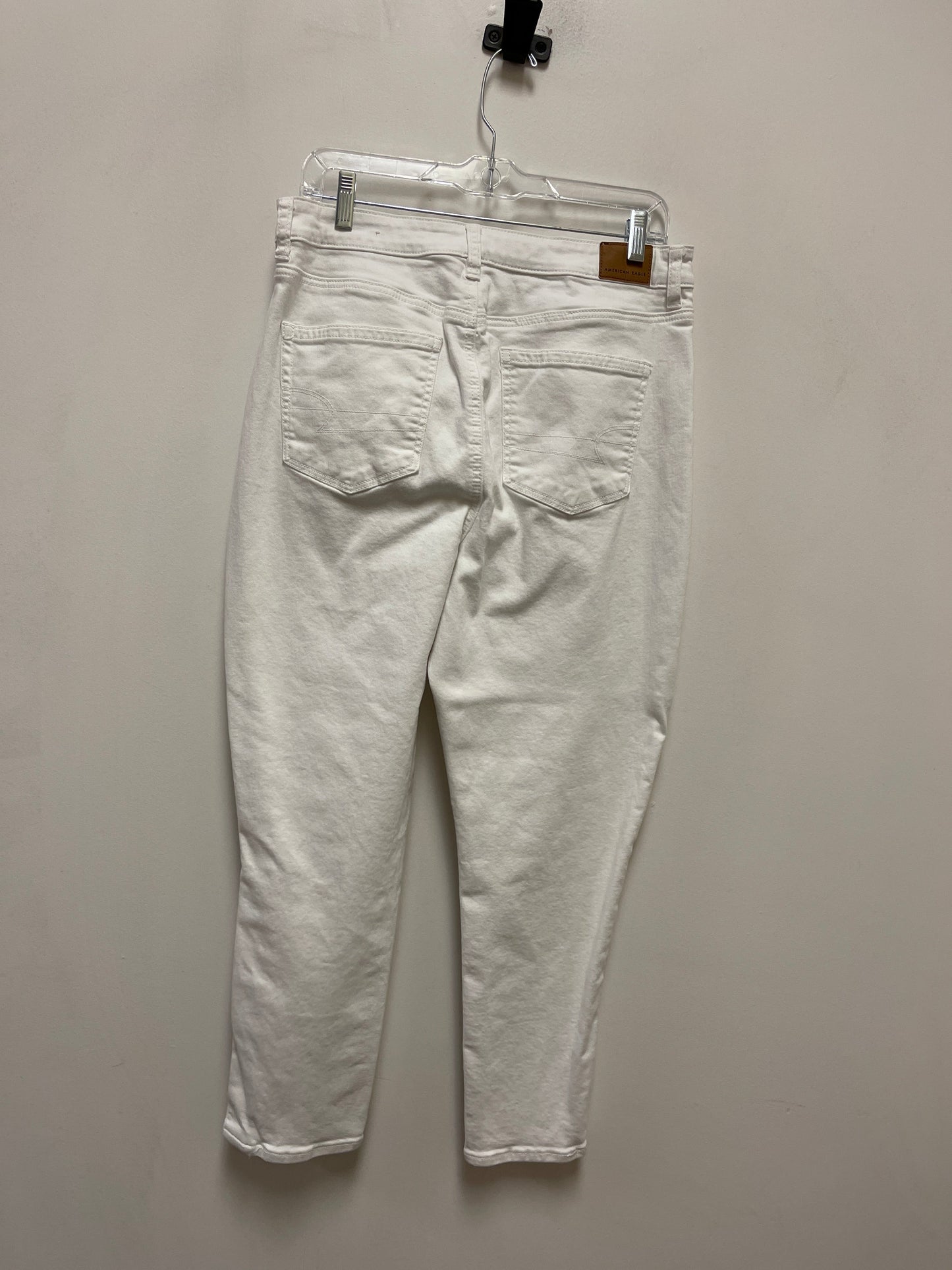 Jeans Skinny By American Eagle In White, Size: 12