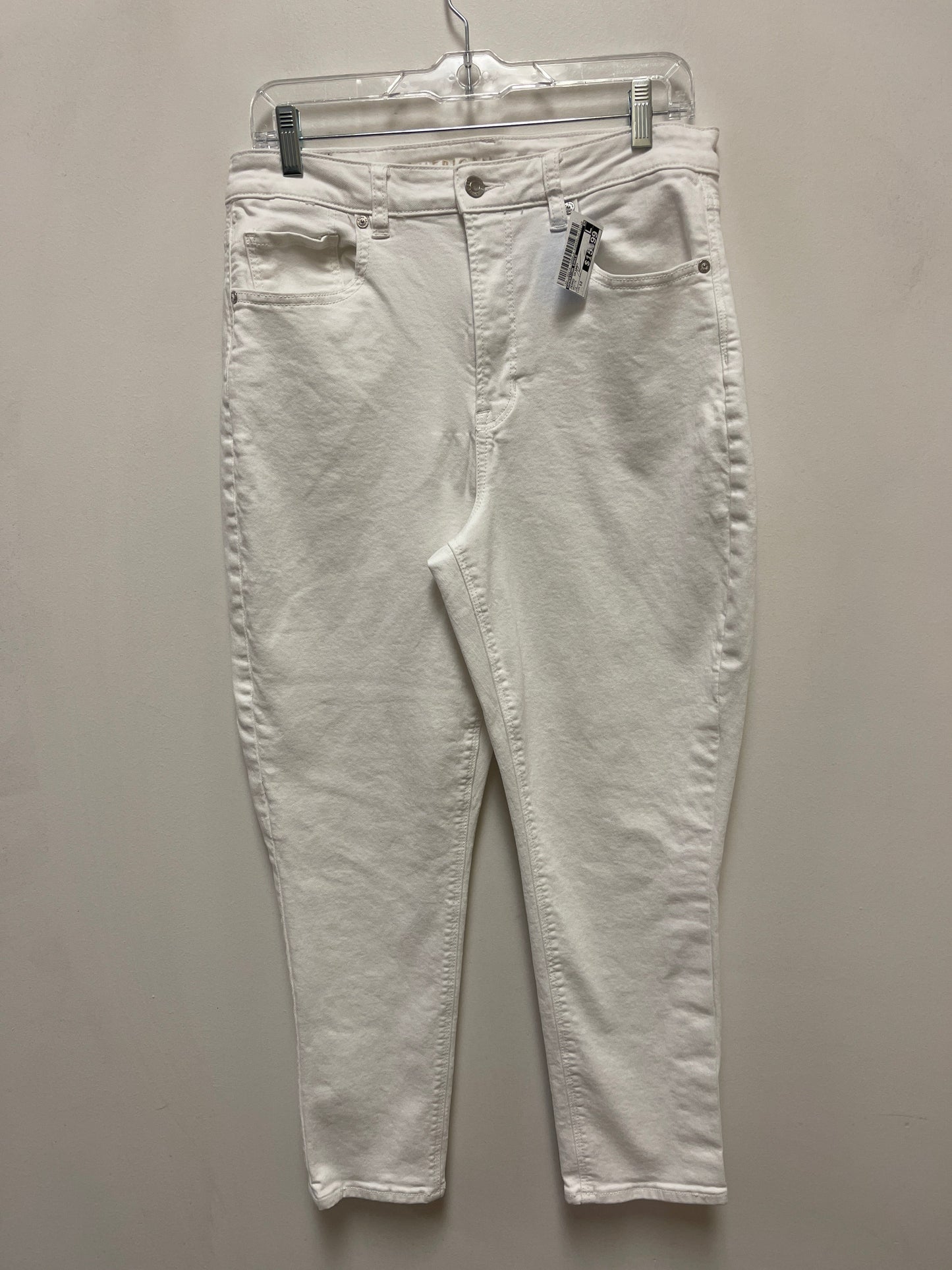 Jeans Skinny By American Eagle In White, Size: 12