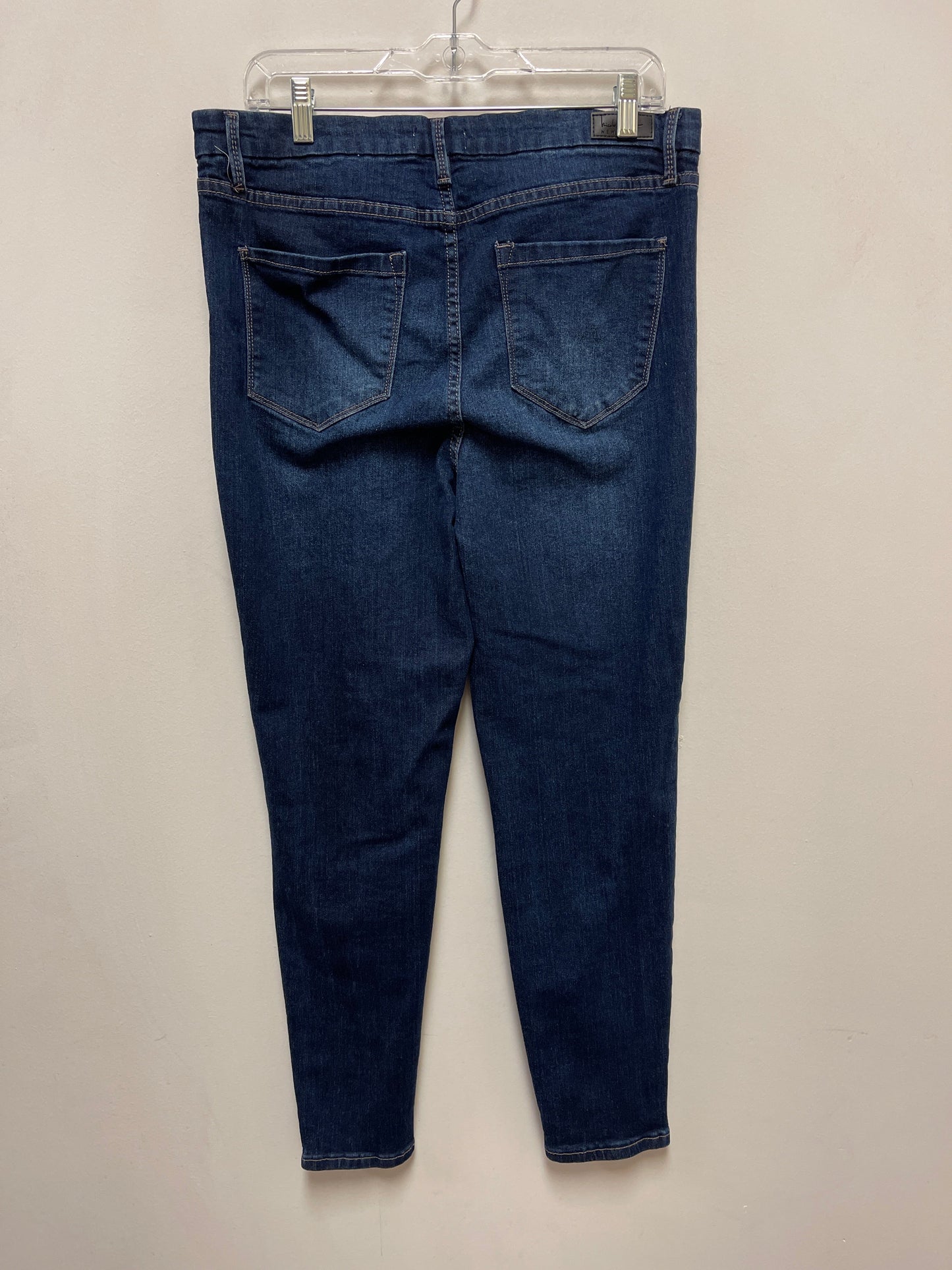 Jeans Skinny By Nicole By Nicole Miller In Blue Denim, Size: 12