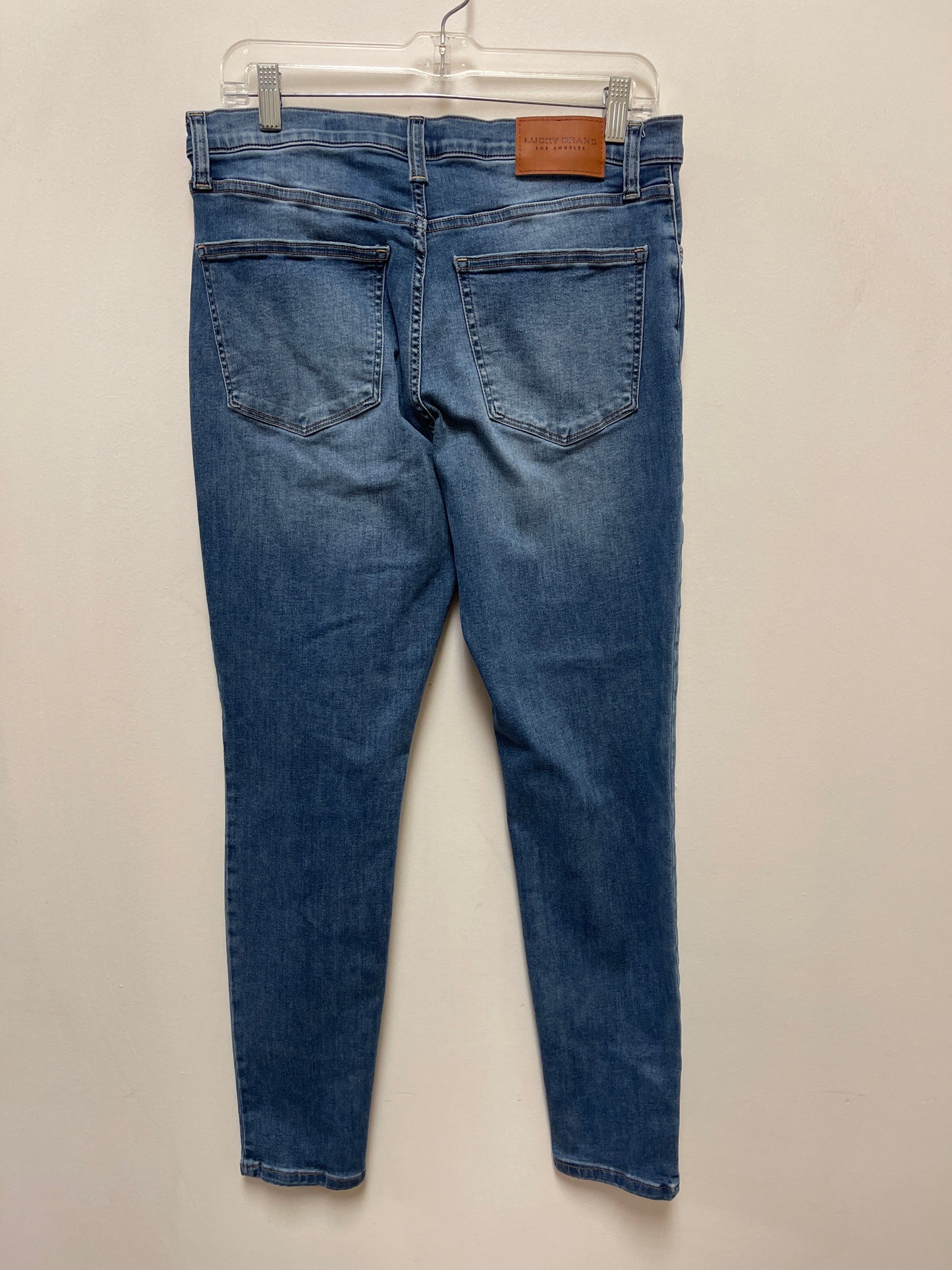 Jeans Skinny By Lucky Brand In Blue Denim, Size: 12