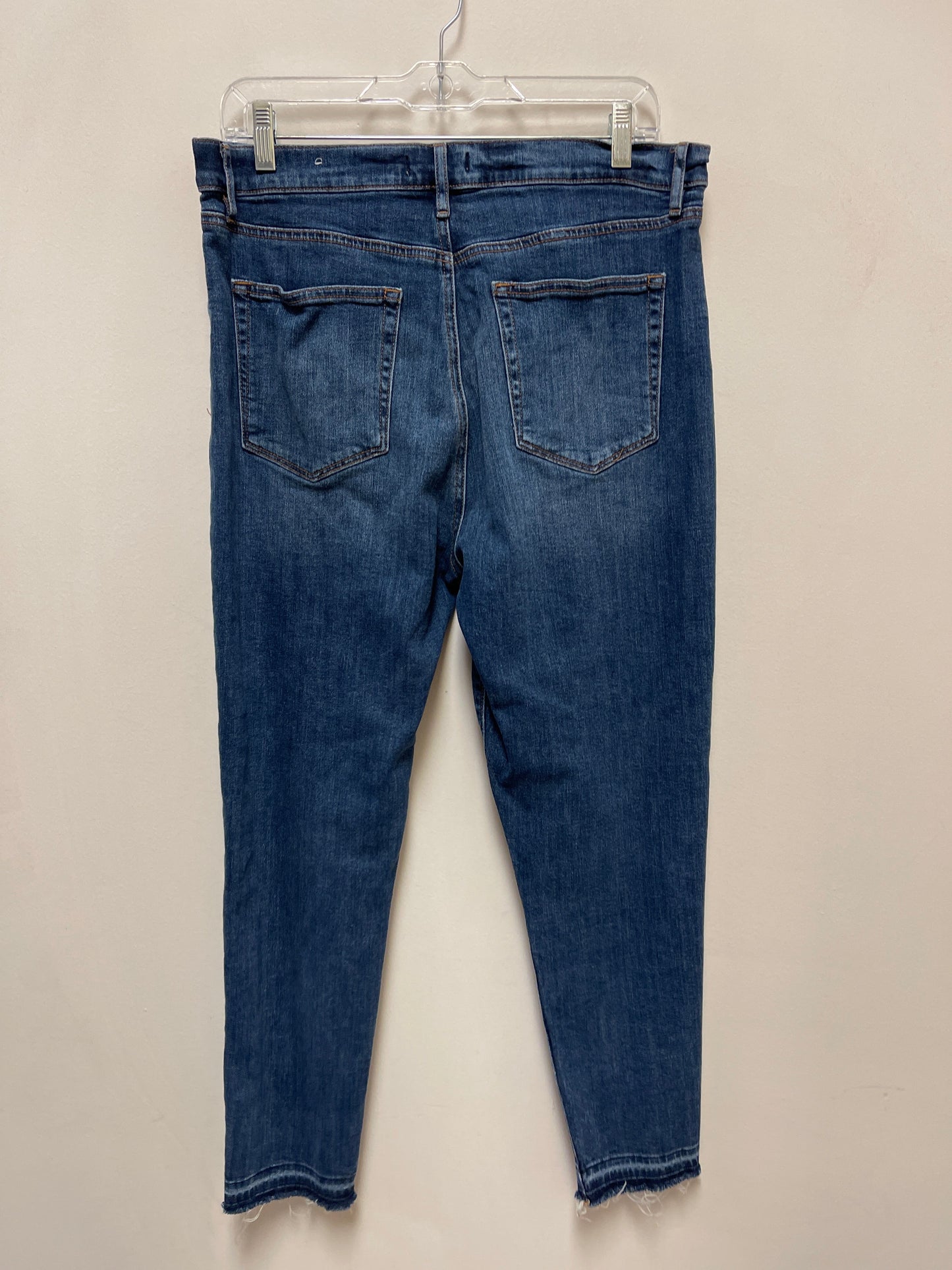 Jeans Skinny By Loft In Blue Denim, Size: 12