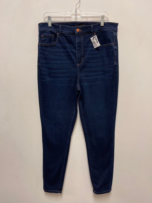 Jeans Skinny By Ann Taylor In Blue Denim, Size: 14