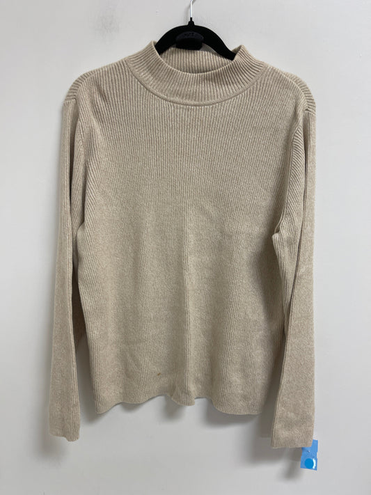 Sweater By Karen Scott In Cream, Size: Xl