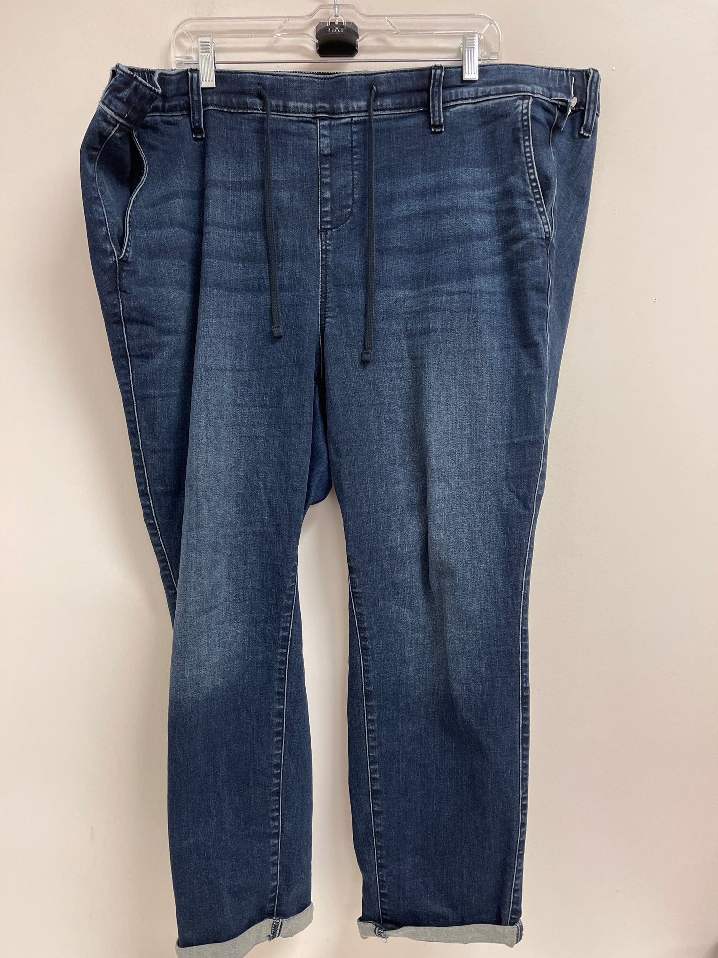 Jeans Straight By Torrid In Blue Denim, Size: 22