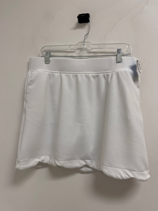 Athletic Skort By Clothes Mentor In White, Size: 14