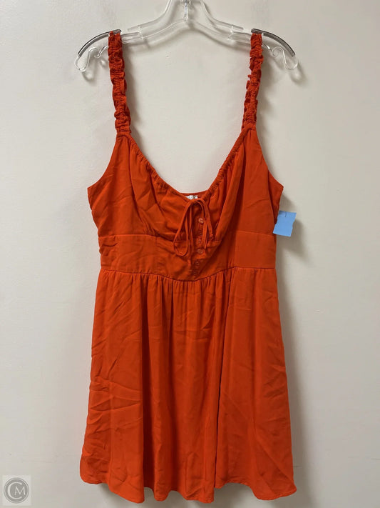 Dress Casual Midi By Blue Rain In Orange, Size: Xl