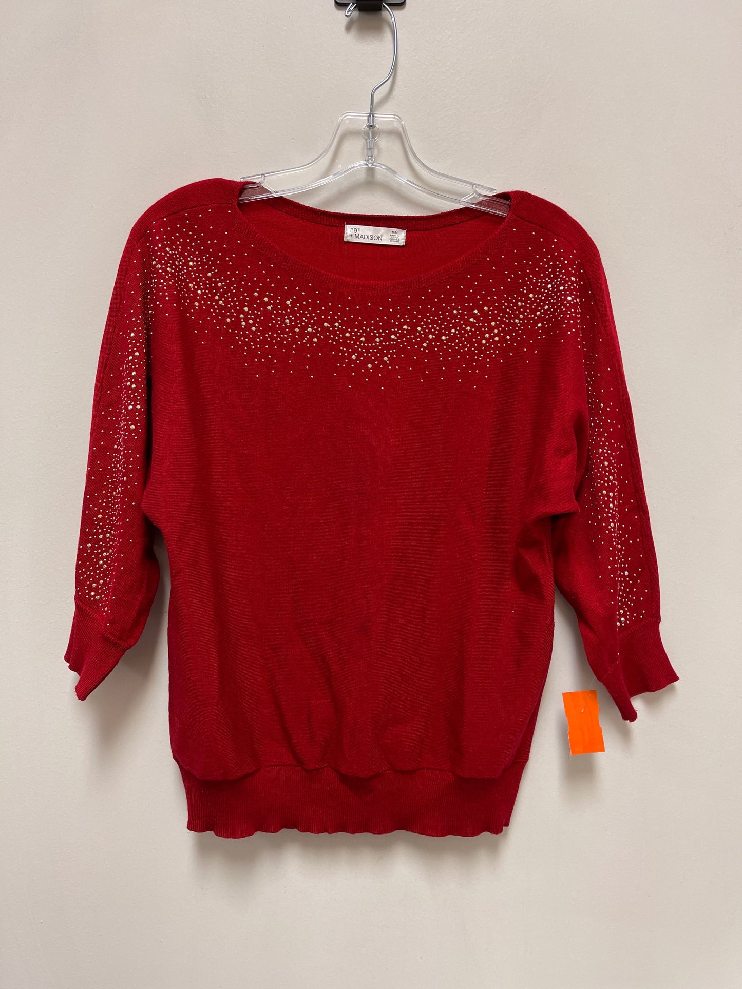 Top Long Sleeve By 89th And Madison In Red, Size: M