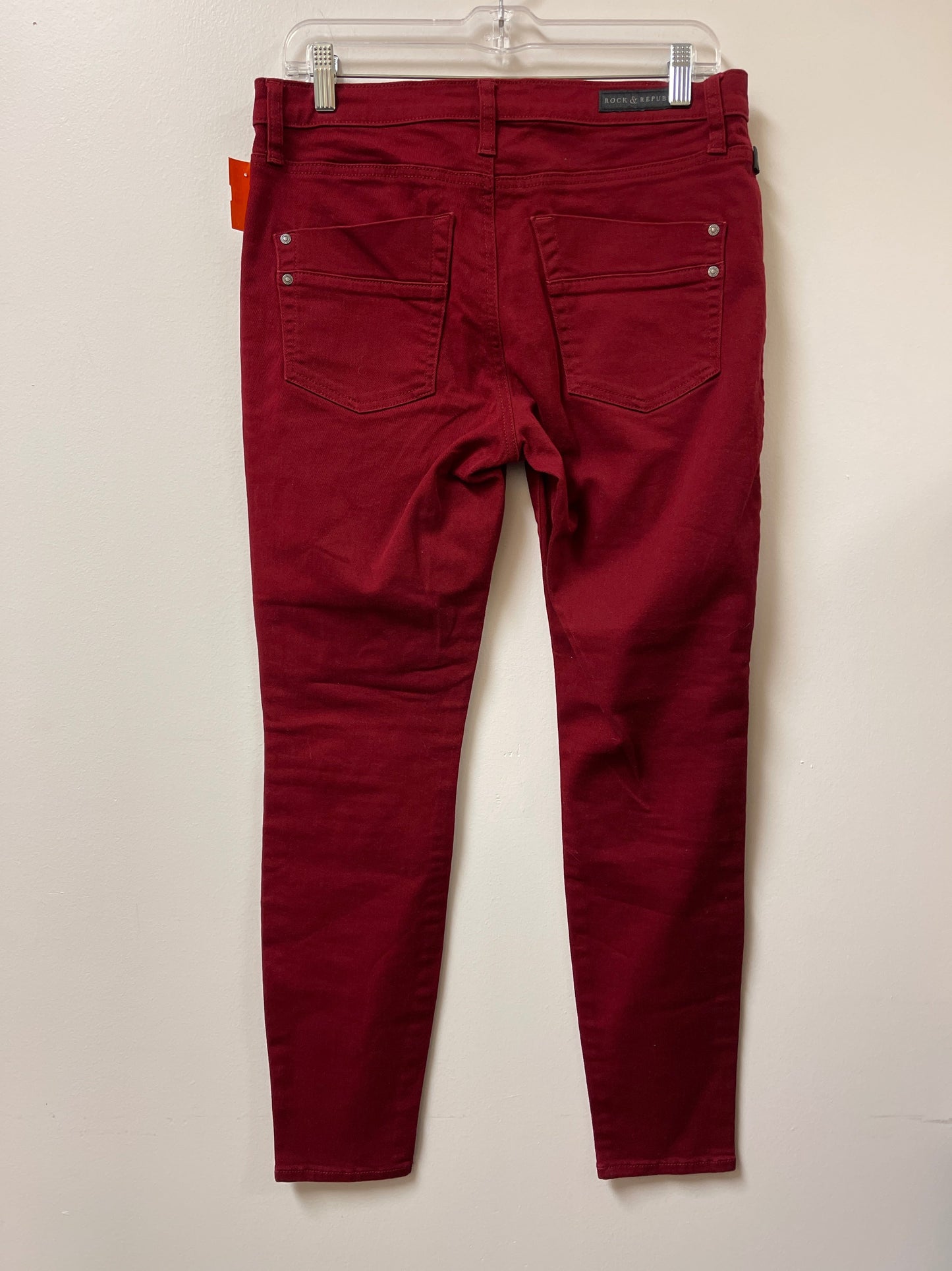 Jeans Skinny By Rock And Republic In Red, Size: 12