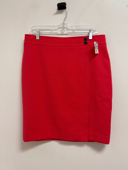 Skirt Midi By Ann Taylor In Orange, Size: 12p