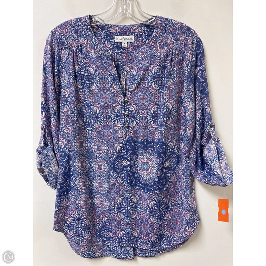 Tunic Long Sleeve By Kim Rogers In Purple, Size: M