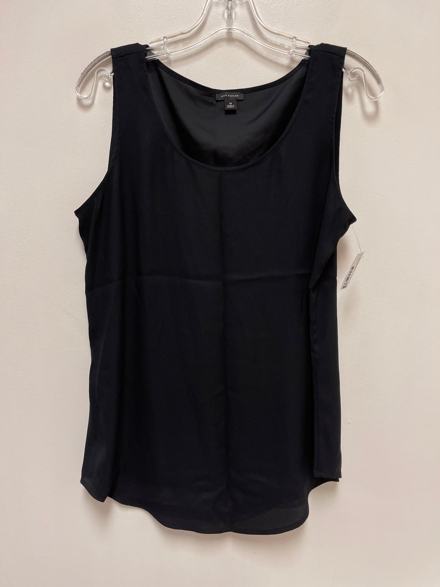 Top Sleeveless By Ann Taylor In Black, Size: M