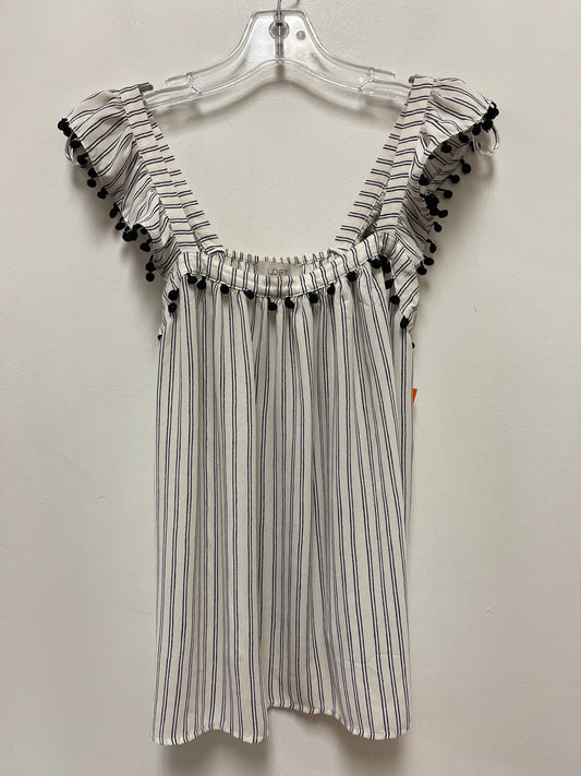 Top Sleeveless By Loft In Striped Pattern, Size: Xs