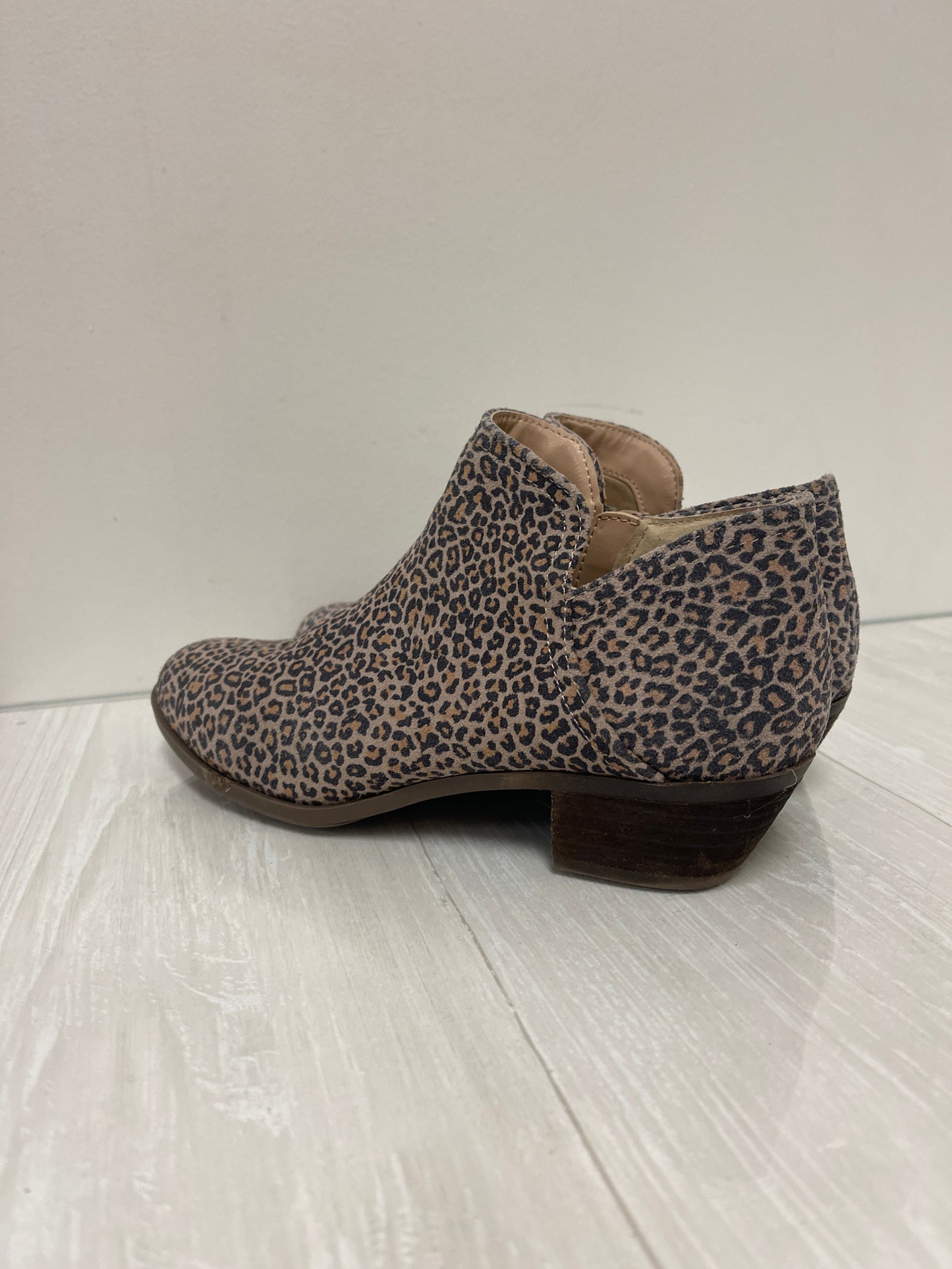 Boots Ankle Flats By Crown And Ivy In Animal Print, Size: 8.5