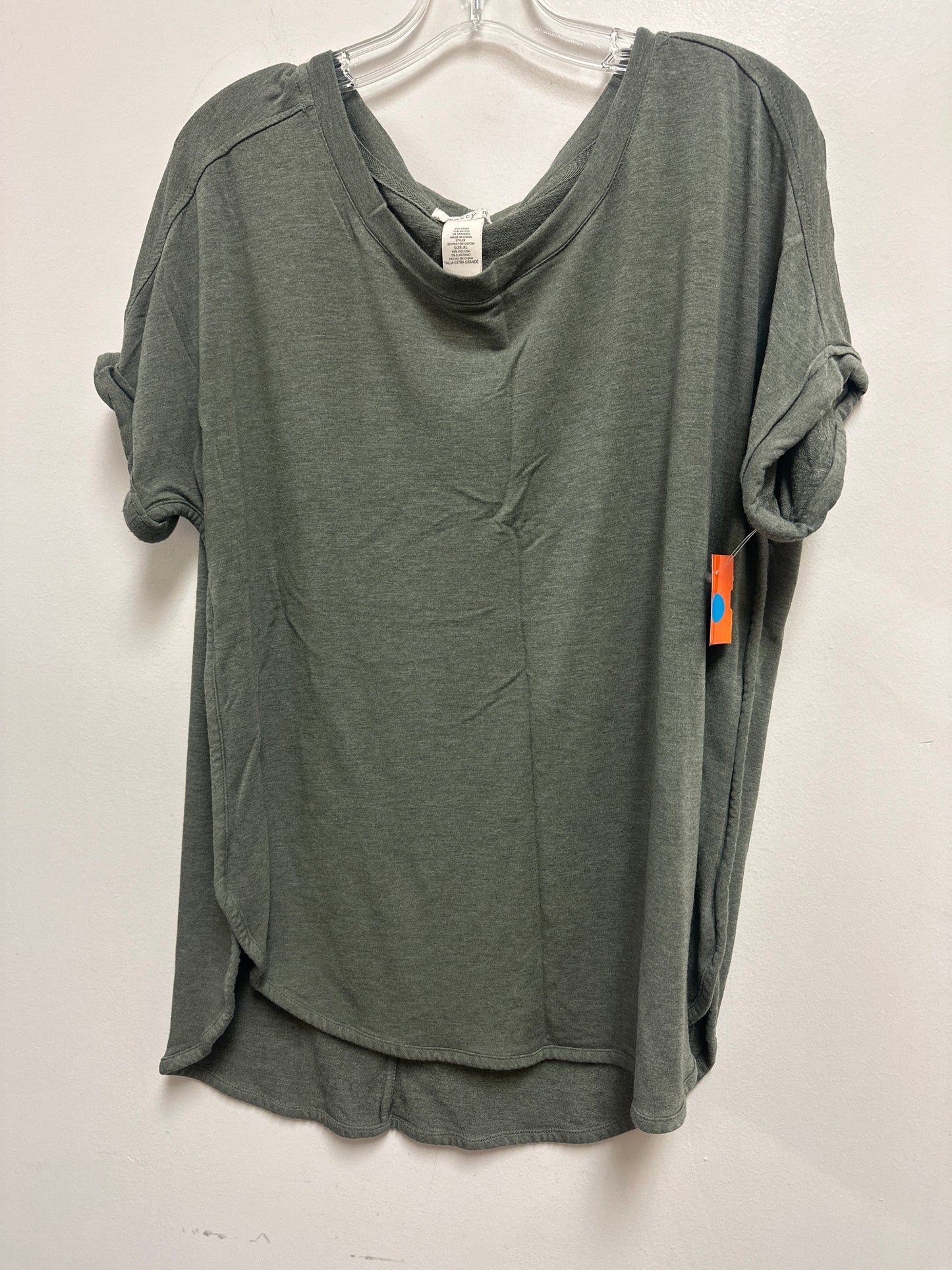 Top Short Sleeve By Matty M In Green, Size: Xl