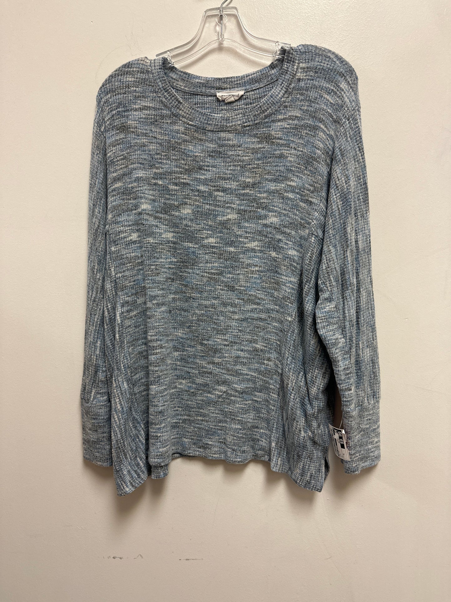 Top Long Sleeve By West Bound In Blue, Size: Xl