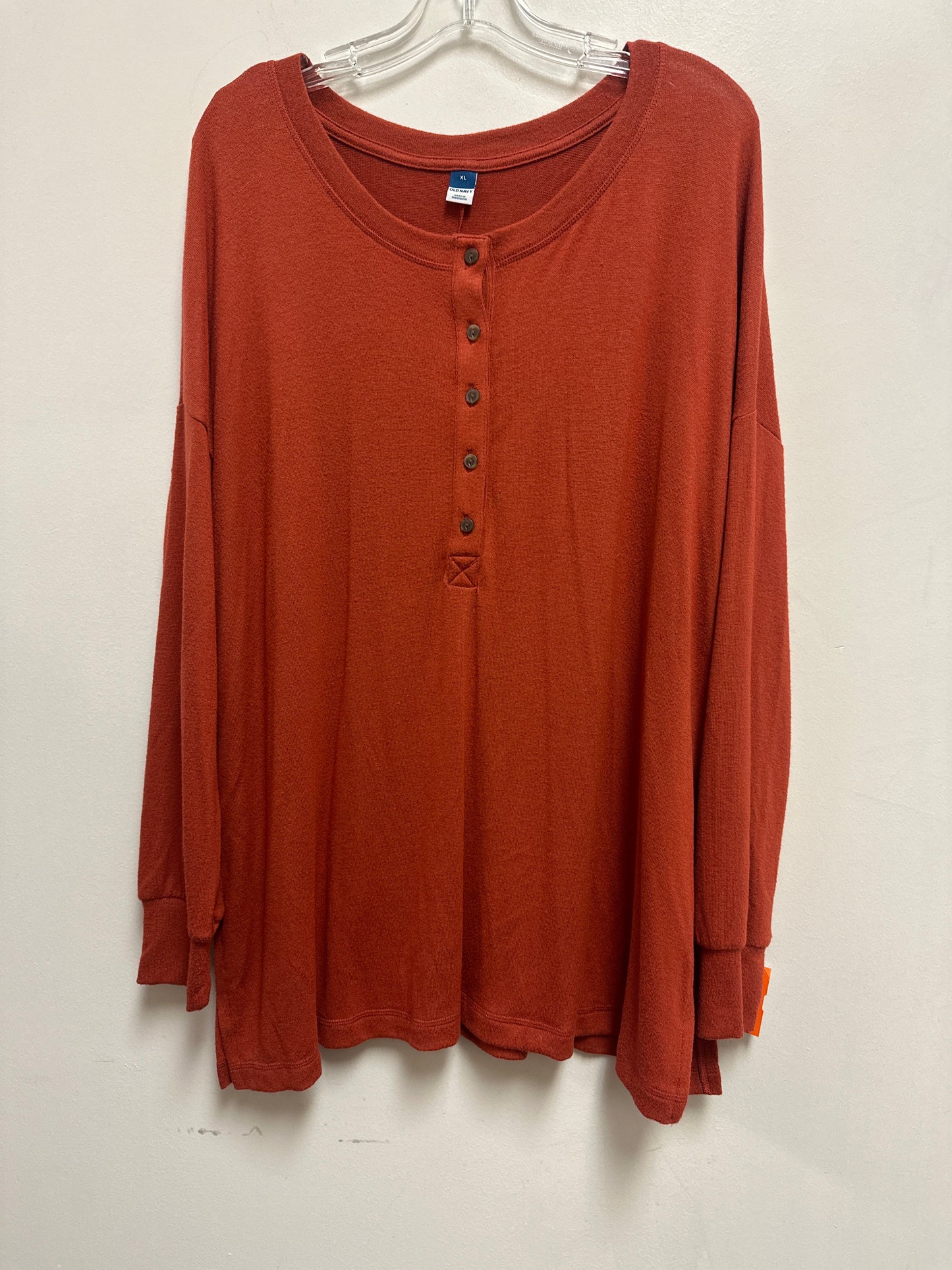 Tunic Long Sleeve By Old Navy In Orange, Size: Xl