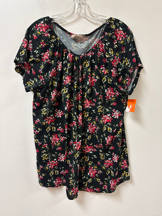 Top Short Sleeve By Misia In Floral Print, Size: 1x