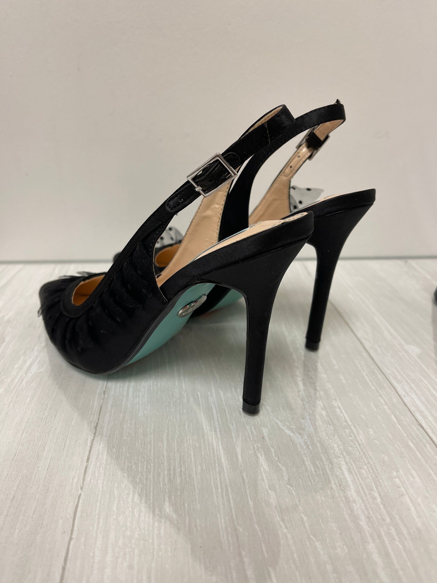 Shoes Heels Stiletto By Betsey Johnson In Black, Size: 7