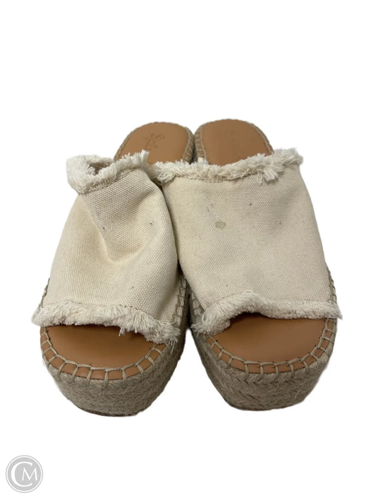 Shoes Heels Platform By Splendid In Cream, Size: 7.5