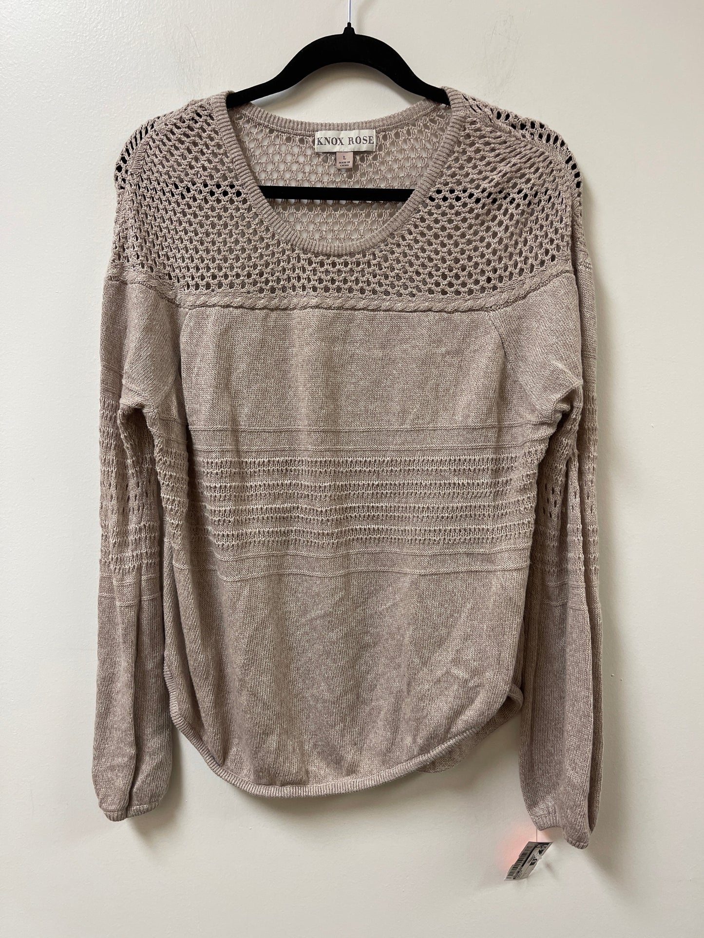 Sweater By Knox Rose In Brown, Size: L