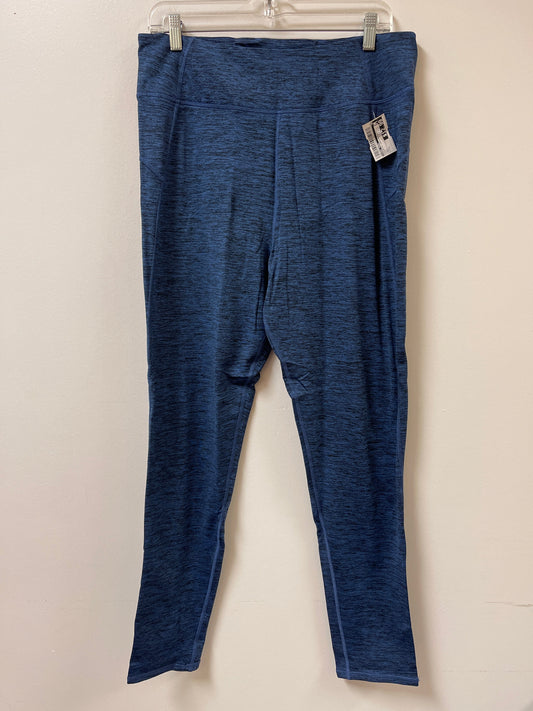 Athletic Leggings By Cuddl Duds In Navy, Size: L