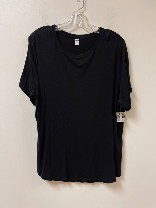 Top Short Sleeve By Old Navy In Black, Size: Xl