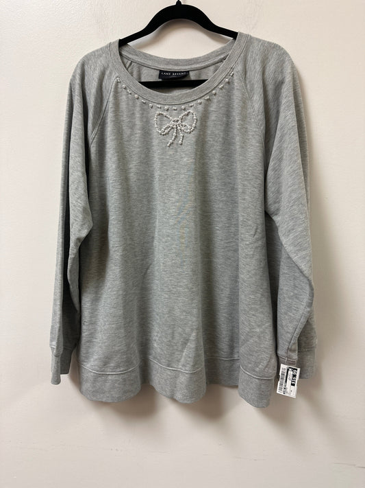 Sweater By Lane Bryant In Grey, Size: 3x