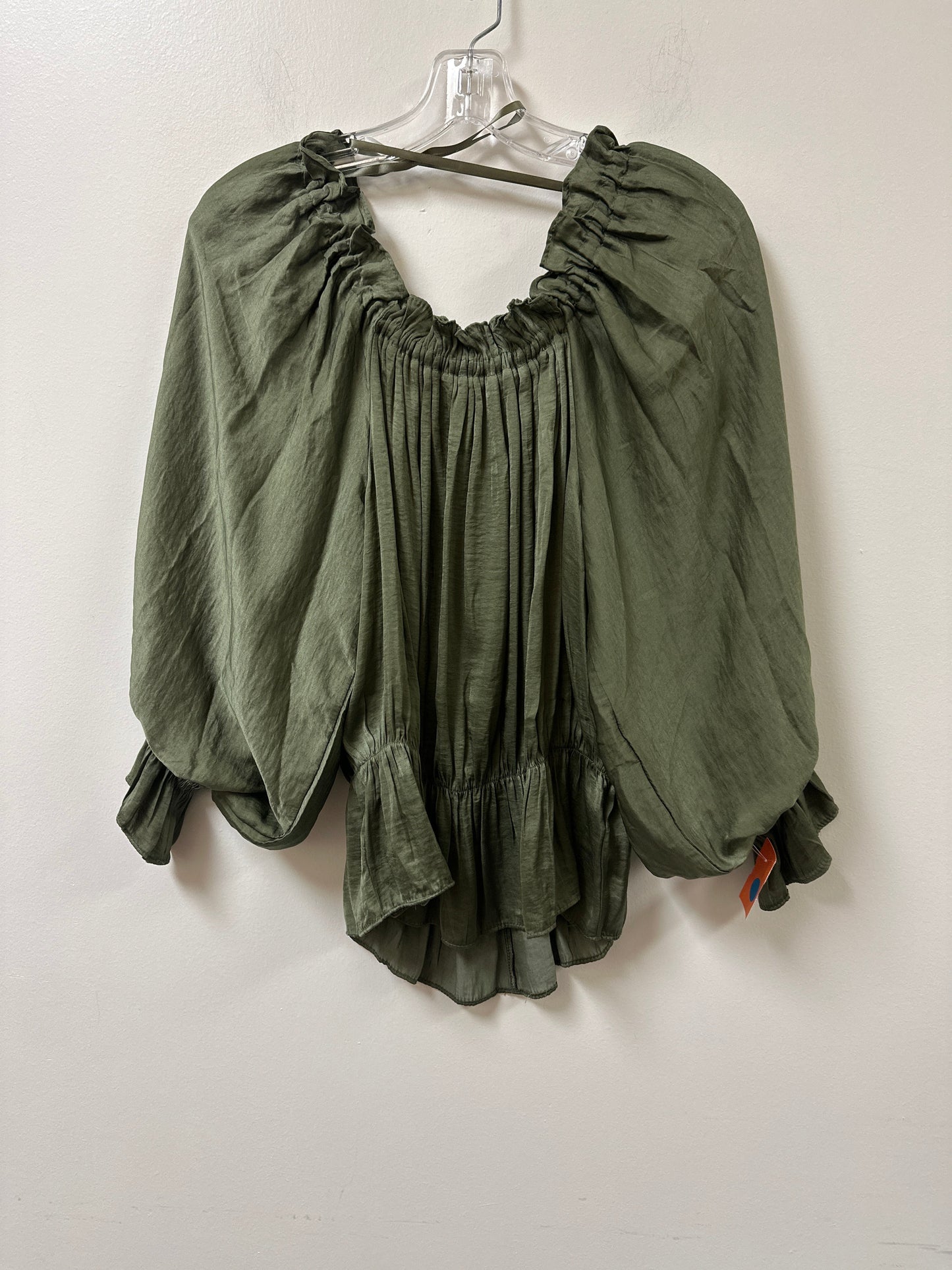 Top Long Sleeve By She + Sky In Green, Size: L