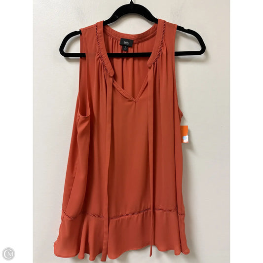 Top Sleeveless By Mossimo In Orange, Size: L