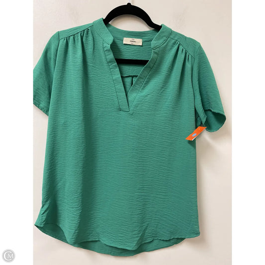 Top Short Sleeve By Entro In Green, Size: S