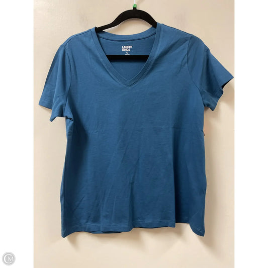 Top Short Sleeve By Lands End In Blue, Size: Sp