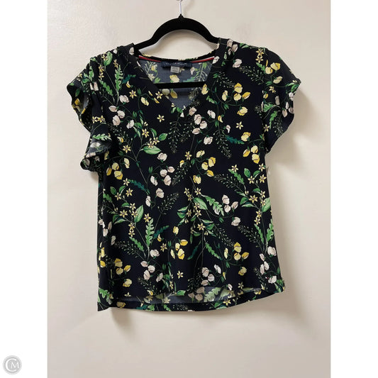 Top Short Sleeve By Tommy Hilfiger In Floral Print, Size: S