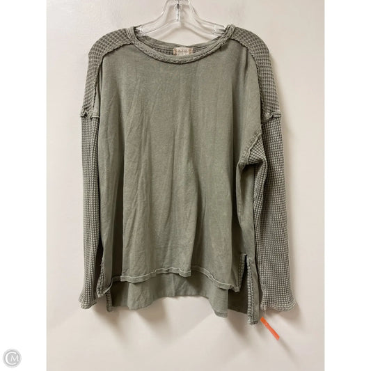 Top Long Sleeve By Altard State In Green, Size: L