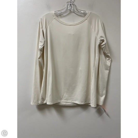 Athletic Top Long Sleeve Crewneck By Calia In Cream, Size: L