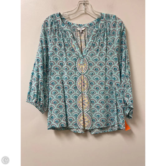 Top Long Sleeve By Crown And Ivy In Blue, Size: M