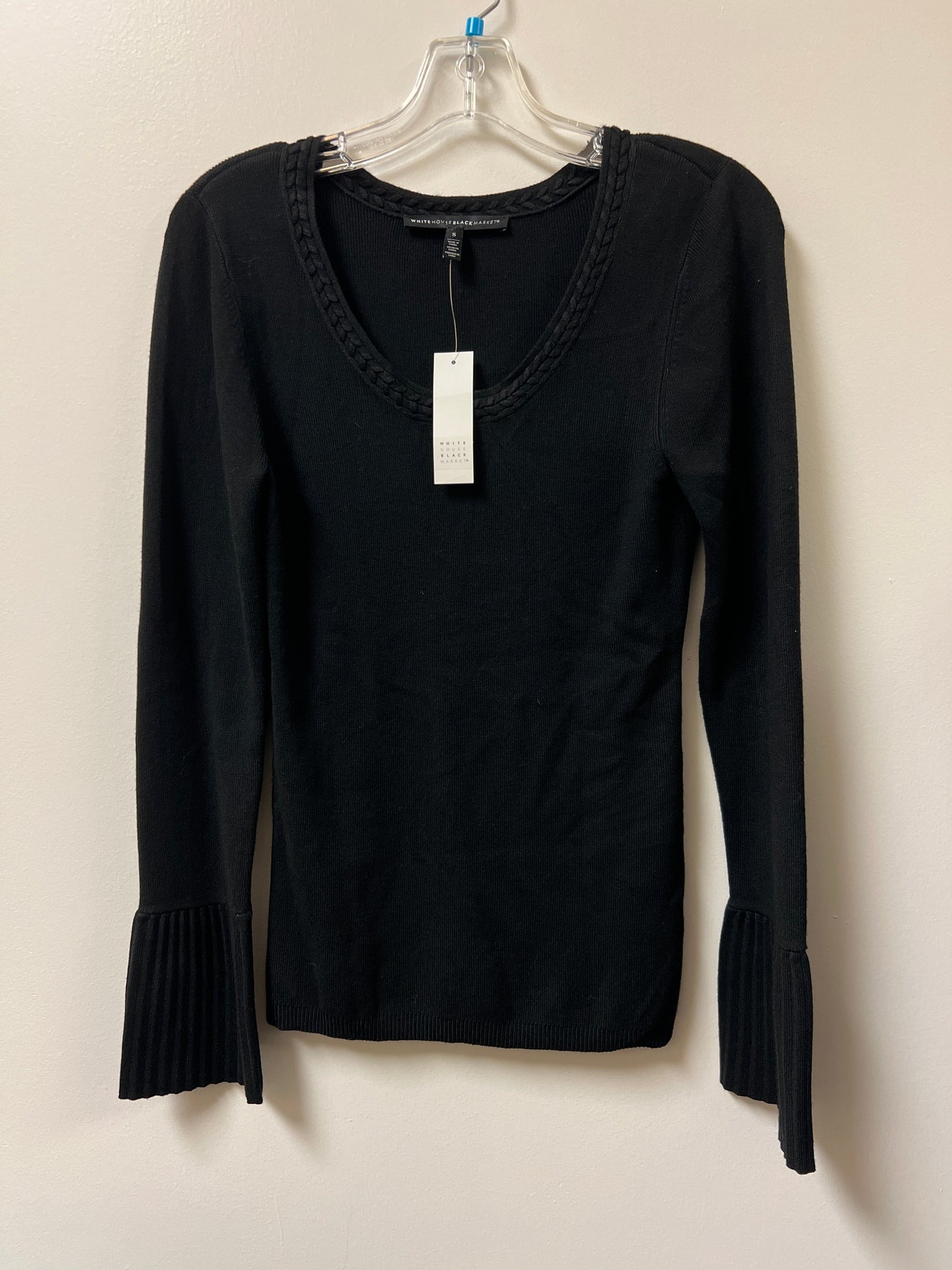 Top Long Sleeve By White House Black Market In Black, Size: S