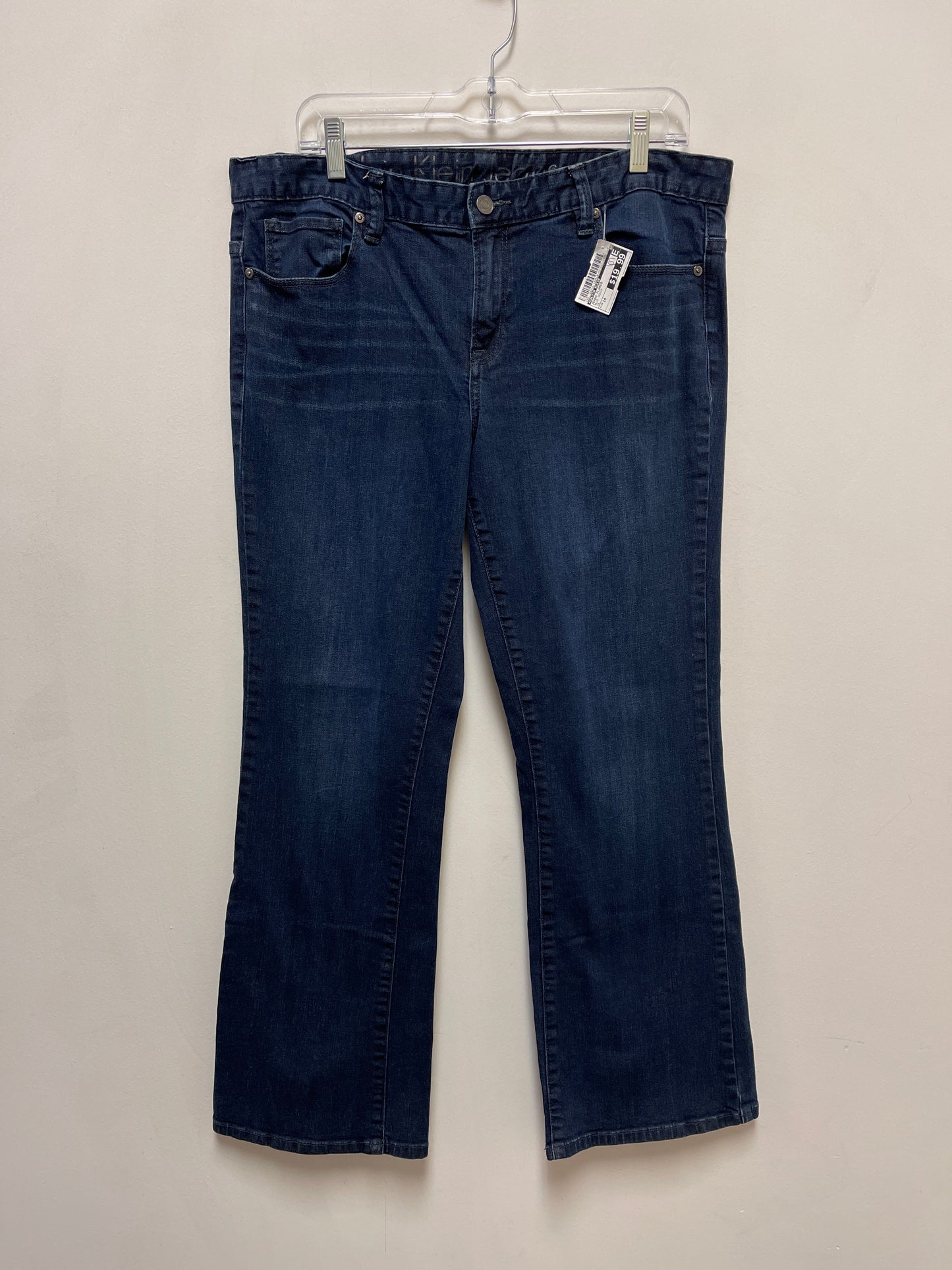 Jeans Flared By Calvin Klein In Blue Denim, Size: 14